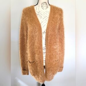 Forever 21 camel colored cardigan sweater in Small